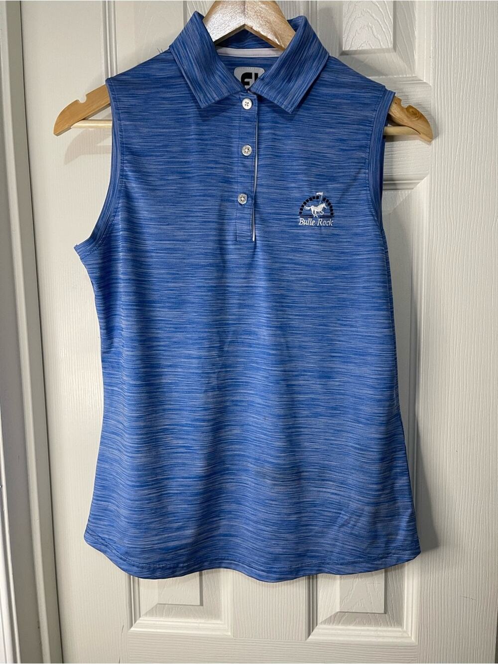 FootJoy Blue Women’s Sleeveless Bulle Rock Golf Shirt Size Small